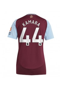 Fotbalové Dres Aston Villa Boubacar Kamara #44 Dámské Domácí Oblečení 2024-25 Krátký Rukáv